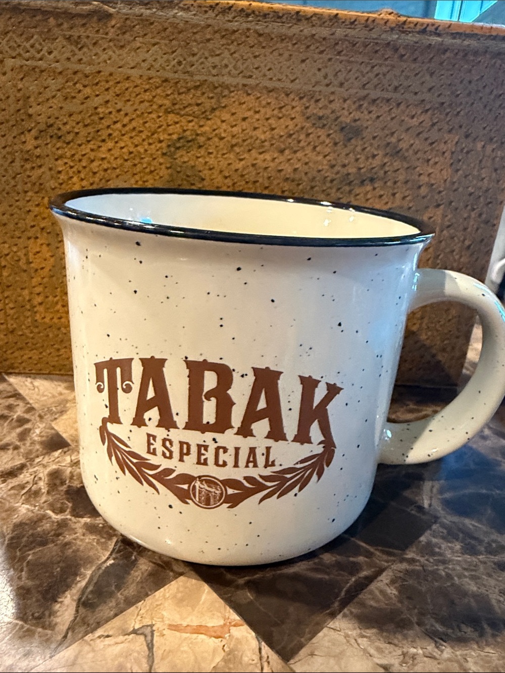 Drew Estate Tabak Especial White Ceramic Campfire Coffee Mug